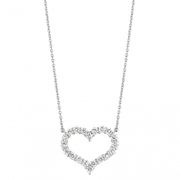 Diamond heart necklace