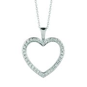 Diamond heart necklace