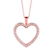 Diamond heart necklace