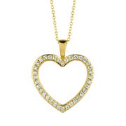 Diamond heart necklace