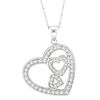 Diamond Heart Pendant Necklace