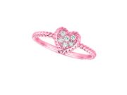 Diamond heart ring
