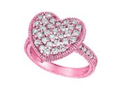 Diamond heart ring