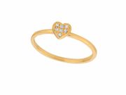 Diamond heart ring