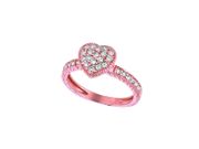 Diamond heart ring