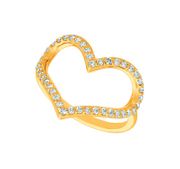 Diamond heart ring