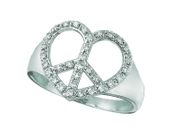 Diamond heart ring