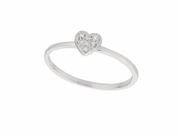 Diamond heart ring