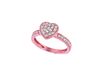 Diamond heart ring