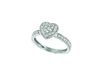 Diamond heart ring