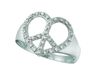 Diamond heart ring
