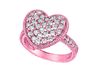 Diamond heart ring
