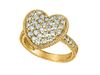 Diamond heart ring