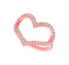 Diamond heart ring
