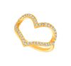 Diamond heart ring