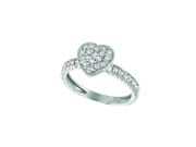Diamond heart ring