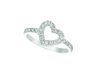 Diamond Heart Ring White Gold