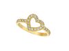 Diamond Heart Ring Yellow Gold