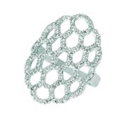 Diamond honeycomb ring
