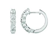 Diamond hoop earrings