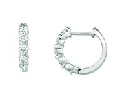 Diamond hoop earrings