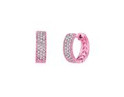 Diamond hoop earrings