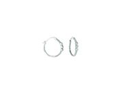 Diamond hoop earrings