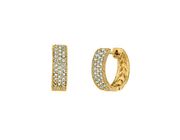 Diamond hoop earrings