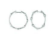 Diamond hoop earrings