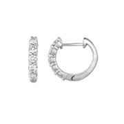 Diamond hoop earrings