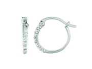 Diamond hoop earrings