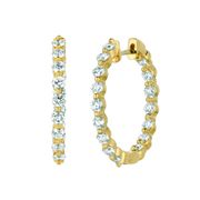 Diamond hoop earrings