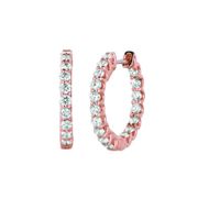 Diamond hoop earrings