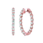 Diamond hoop earrings