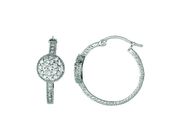 Diamond hoop earrings