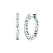 Diamond hoop earrings