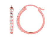 Diamond hoop earrings