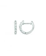 Diamond hoop earrings