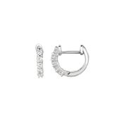 Diamond hoop earrings