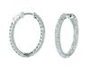 Diamond hoop earrings