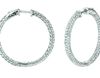 Diamond hoop earrings