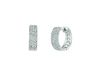 Diamond hoop earrings
