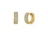 Diamond hoop earrings