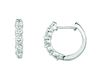 Diamond hoop earrings