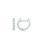 Diamond hoop earrings