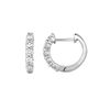 Diamond hoop earrings