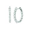 Diamond hoop earrings