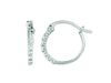 Diamond hoop earrings