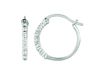 Diamond hoop earrings