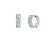 Diamond hoop earrings